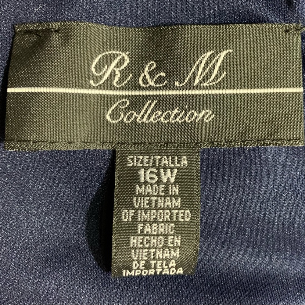R & M Collection Chevron Dress with Attached Wrap - Picture 4 of 8
